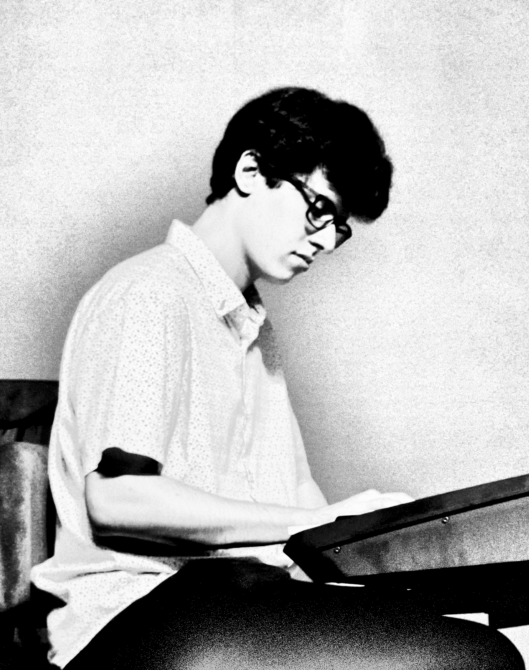 Jordon Blyth playing piano with The Embassy Project